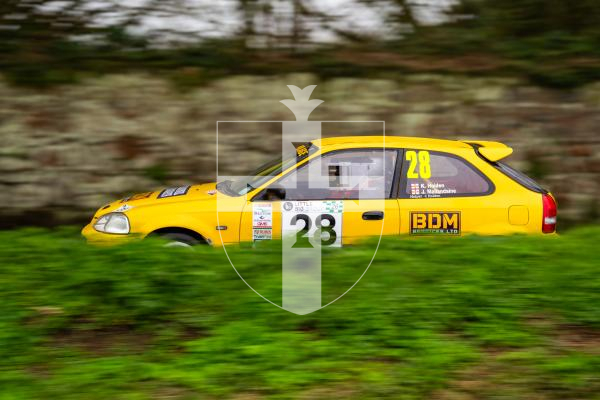 Picture by Jason Friend 20.02.2026 Guernsey Rally 2026 competitors take on the lanes of the castel stage on Friday afternoon