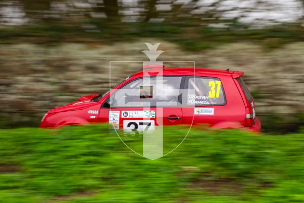 Picture by Jason Friend 20.02.2026 Guernsey Rally 2026 competitors take on the lanes of the castel stage on Friday afternoon