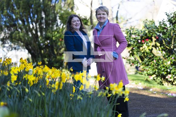 Picture by Peter Frankland. 01-03-26 Chair of Floral Guernsey Sue Bacon with Deputy Sasha Kazantseva-Miller. The Committee for Economic Development has agreed to provide the Floral Guernsey Foundation with a grant of £15,000 plus RPIX per year for the next three years.