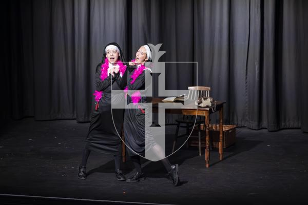 Picture by Peter Frankland. 11-03-26 Eisteddfod Class D052 Musical Duos Under 15 Years. Lottie Colmer and Peyton Snell - Nunsense