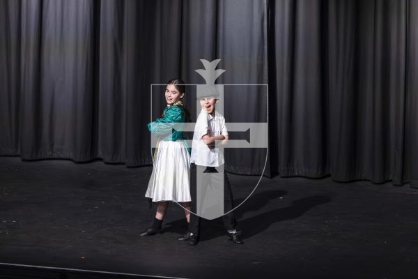 Picture by Peter Frankland. 11-03-26 Eisteddfod Class D052 Musical Duos Under 15 Years. Mina Chick and Alexa Grime.