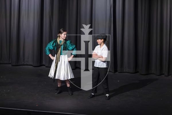 Picture by Peter Frankland. 11-03-26 Eisteddfod Class D052 Musical Duos Under 15 Years. Mina Chick and Alexa Grime.