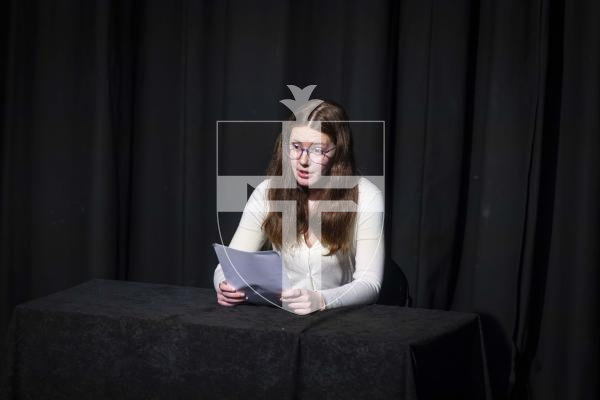 Picture by Peter Frankland. 11-03-26 Eisteddfod Class D026 - News Reading 13 and Under 18  Years. Jasmine Divall