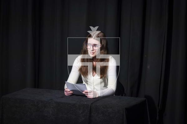 Picture by Peter Frankland. 11-03-26 Eisteddfod Class D026 - News Reading 13 and Under 18  Years. Jasmine Divall