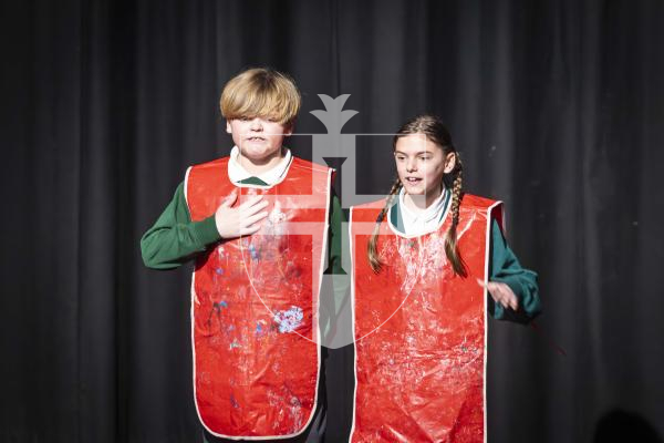 Picture by Peter Frankland. 13-03-26 Eisteddfod 2026 - Class D013 - Poetry Duos Under 11 Years. Sienna and Max Mahy