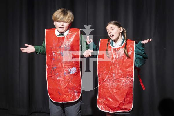 Picture by Peter Frankland. 13-03-26 Eisteddfod 2026 - Class D013 - Poetry Duos Under 11 Years. Sienna and Max Mahy
