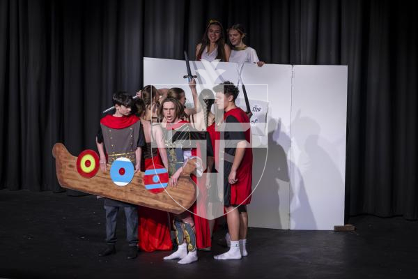 Picture by Peter Frankland. 14-03-26 Eisteddfod Class D069 - Devised Musical Group Work Under 18 Years. G.A.T.E. 'All Greek To Me'.