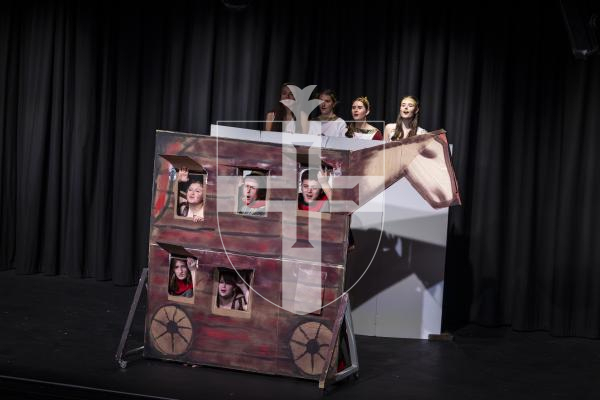 Picture by Peter Frankland. 14-03-26 Eisteddfod Class D069 - Devised Musical Group Work Under 18 Years. G.A.T.E. 'All Greek To Me'.