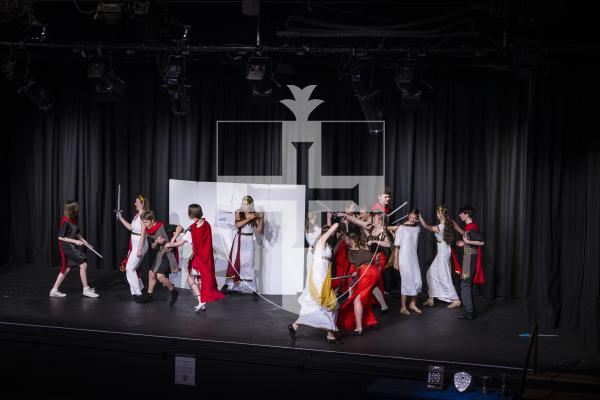 Picture by Peter Frankland. 14-03-26 Eisteddfod Class D069 - Devised Musical Group Work Under 18 Years. G.A.T.E. 'All Greek To Me'.