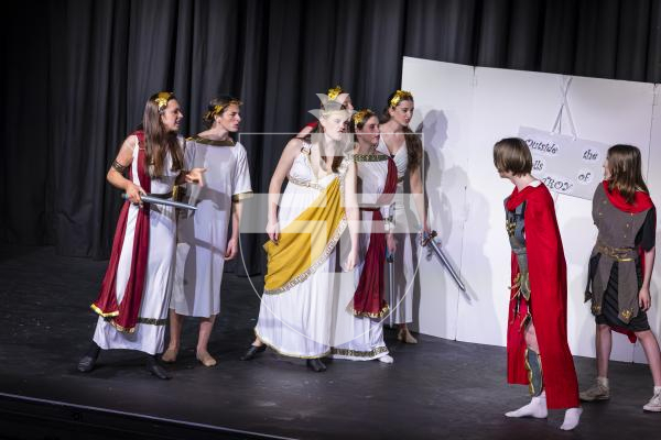 Picture by Peter Frankland. 14-03-26 Eisteddfod Class D069 - Devised Musical Group Work Under 18 Years. G.A.T.E. 'All Greek To Me'.