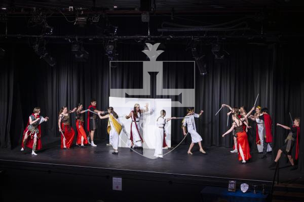 Picture by Peter Frankland. 14-03-26 Eisteddfod Class D069 - Devised Musical Group Work Under 18 Years. G.A.T.E. 'All Greek To Me'.