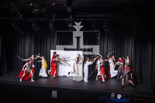 Picture by Peter Frankland. 14-03-26 Eisteddfod Class D069 - Devised Musical Group Work Under 18 Years. G.A.T.E. 'All Greek To Me'.