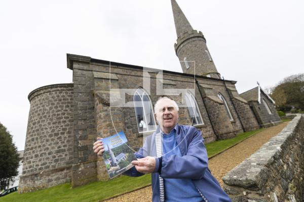 Picture by Peter Frankland. 16-03-26 David Robilliard has written a book about Torteval Church.