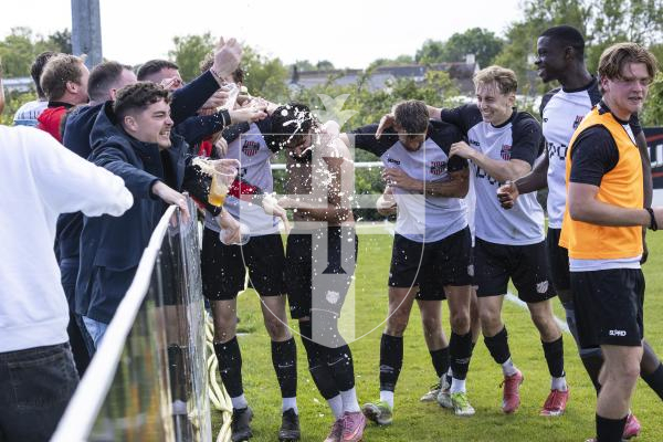 Picture By Peter Frankland. 02-05-26 Football at Northfield. Upton final North v Jersey wanderers.
Game was moved from the Corbet Field to Northfield due to a waterlogged pitch.