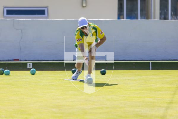Picture by Peter Frankland. 22-08-26 Bowls at Corbet Field. Vale Rec singles finals. Nigel Collins v Don Ogier.