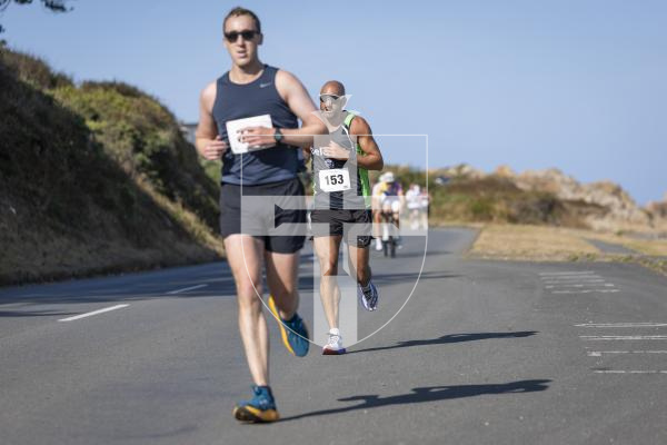 Picture by Peter Frankland. 23-08-26 Mind 10k run from Pleinmont to Grandes Rocques.