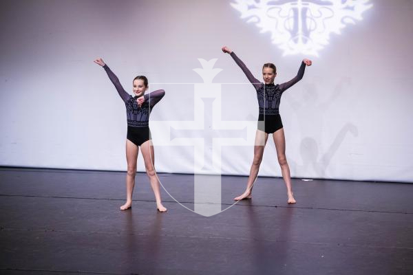 Picture By Peter Frankland. 28-01-23 Guernsey Festival of Dance 2023. Day 6 evening session. Duets - Theatre Under 13 (The Karen Collins Award with Duets - Classical Under 13 and Duets - Classical/Theatre Under 20). Coco Holden and Poppy Hyland
