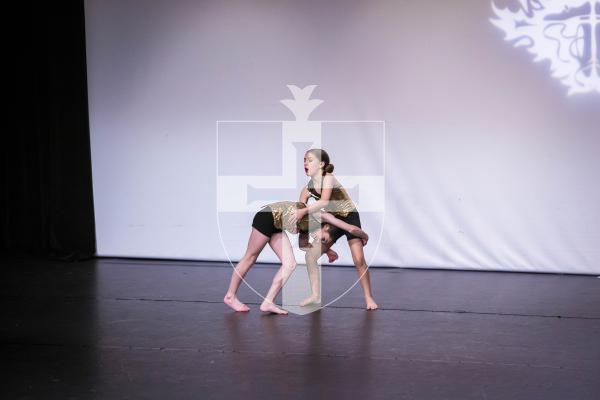 Picture By Peter Frankland. 28-01-23 Guernsey Festival of Dance 2023. Day 6 evening session. Duets - Theatre Under 13 (The Karen Collins Award with Duets - Classical Under 13 and Duets - Classical/Theatre Under 20). Chloe Ferbrache and Belle Solway - On Broadway