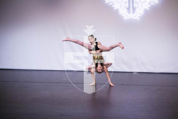 Picture By Peter Frankland. 28-01-23 Guernsey Festival of Dance 2023. Day 6 evening session. Duets - Theatre Under 13 (The Karen Collins Award with Duets - Classical Under 13 and Duets - Classical/Theatre Under 20). Chloe Ferbrache and Belle Solway - On Broadway