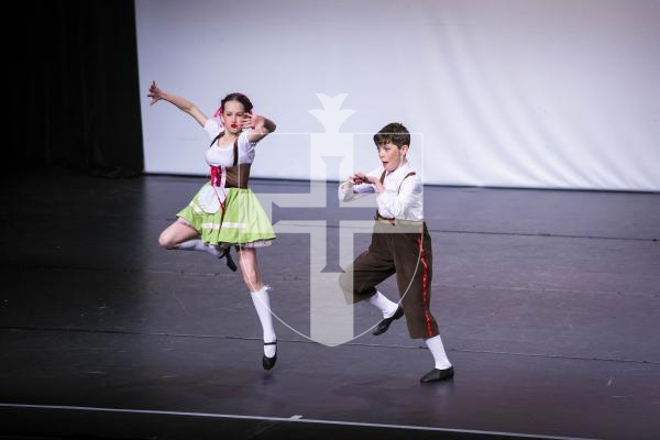 Picture By Peter Frankland. 28-01-23 Guernsey Festival of Dance 2023. Day 6 evening session. Duets - Theatre Under 13 (The Karen Collins Award with Duets - Classical Under 13 and Duets - Classical/Theatre Under 20). Jacob Morgan and Lottie Colmer - More of him to love