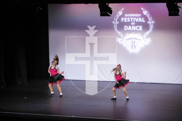 Picture By Peter Frankland. 28-01-23 Guernsey Festival of Dance 2023. Day 6 evening session. Duets - Theatre Under 13 (The Karen Collins Award with Duets - Classical Under 13 and Duets - Classical/Theatre Under 20). Eleanor Luxon and Elizabeth Wallis - That's Just The Way We Roll