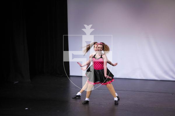 Picture By Peter Frankland. 28-01-23 Guernsey Festival of Dance 2023. Day 6 evening session. Duets - Theatre Under 13 (The Karen Collins Award with Duets - Classical Under 13 and Duets - Classical/Theatre Under 20). Eleanor Luxon and Elizabeth Wallis - That's Just The Way We Roll