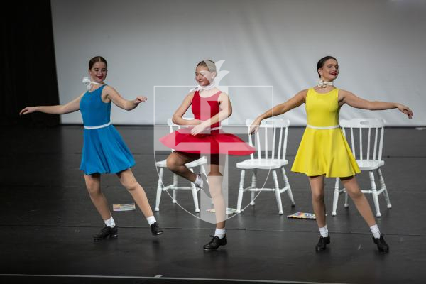 Picture by Sophie Rabey.  27-01-23.  Dance Festival 2023.  Thursday Evening.TRIOS & QUARTETS - THEATRE Under 20 (The Dorothy Webster Memorial Trophy with Trios & Quartets - Classical Under 20, Trios & Quartets - Under 9 and Trios & Quartets - Classical/Theatre Under 13)Charlie Elston, Poppy Brehaut & Matilda Cole - Someone in the Crowd