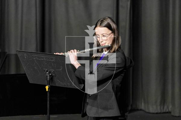 Picture by Sophie Rabey.  06-03-25.  Guernsey Eisteddfod 2025 at Beau Sejour. 
Thursday 6th March - Afternoon Session.  Class M078 - Orchestral Woodwind Under 14.  (RH Le Prevost Junior Trophy).
Isabelle Falla - Somewhere (Flute) - Leonard Bernstein