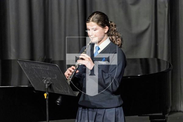 Picture by Sophie Rabey.  06-03-25.  Guernsey Eisteddfod 2025 at Beau Sejour. 
Thursday 6th March - Afternoon Session.  Class M078 - Orchestral Woodwind Under 14.  (RH Le Prevost Junior Trophy).
Erin Cullwick - Quiet Hills (Oboe) - Norman Warren