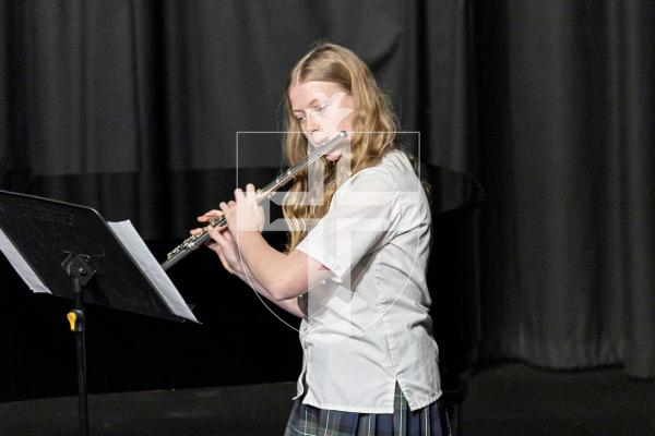 Picture by Sophie Rabey.  06-03-25.  Guernsey Eisteddfod 2025 at Beau Sejour. 
Thursday 6th March - Afternoon Session.  Class M079 - Orchestral Woodwind Under 16.  (The Joan Boucher Cup).
Clementine Glynn-Riley - Prelude Francais (Flute) - Bryan Kelly