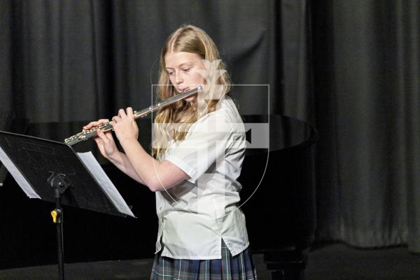 Picture by Sophie Rabey.  06-03-25.  Guernsey Eisteddfod 2025 at Beau Sejour. 
Thursday 6th March - Afternoon Session.  Class M079 - Orchestral Woodwind Under 16.  (The Joan Boucher Cup).
Clementine Glynn-Riley - Prelude Francais (Flute) - Bryan Kelly