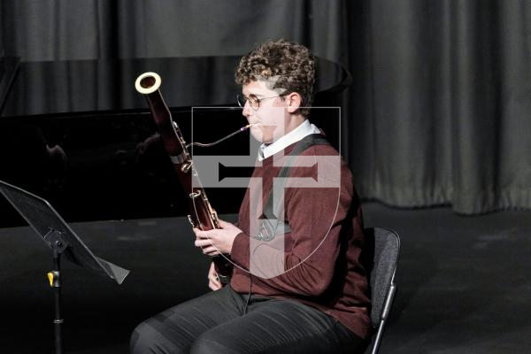 Picture by Sophie Rabey.  06-03-25.  Guernsey Eisteddfod 2025 at Beau Sejour. 
Thursday 6th March - Afternoon Session.  Class M079 - Orchestral Woodwind Under 16.  (The Joan Boucher Cup).
Thomas Kent-Manning - Tambourin (Bassoon) - Gossec