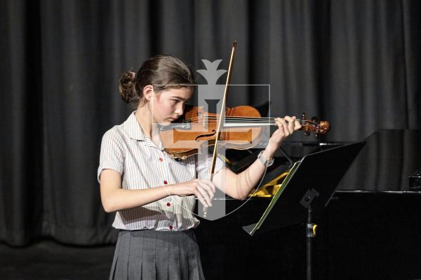 Picture by Sophie Rabey.  06-03-25.  Guernsey Eisteddfod 2025 at Beau Sejour. 
Thursday 6th March - Afternoon Session.  Class M042.  Violin Under 14.  (H De La Mare Cup).
Angharad Wakelin - Fly Me To The Moon