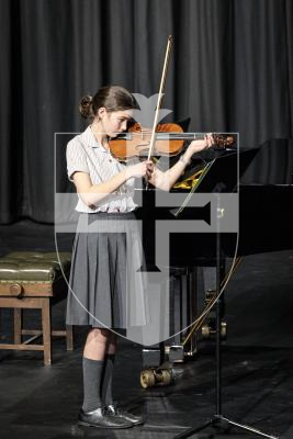 Picture by Sophie Rabey.  06-03-25.  Guernsey Eisteddfod 2025 at Beau Sejour. 
Thursday 6th March - Afternoon Session.  Class M042.  Violin Under 14.  (H De La Mare Cup).
Angharad Wakelin - Fly Me To The Moon