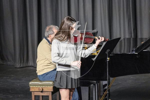 Picture by Sophie Rabey.  06-03-25.  Guernsey Eisteddfod 2025 at Beau Sejour. 
Thursday 6th March - Afternoon Session.  Class M042.  Violin Under 14.  (H De La Mare Cup).
Lucia Vizia - El Choclo