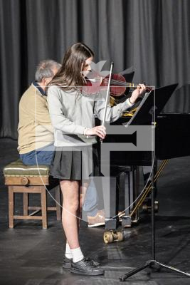 Picture by Sophie Rabey.  06-03-25.  Guernsey Eisteddfod 2025 at Beau Sejour. 
Thursday 6th March - Afternoon Session.  Class M042.  Violin Under 14.  (H De La Mare Cup).
Lucia Vizia - El Choclo