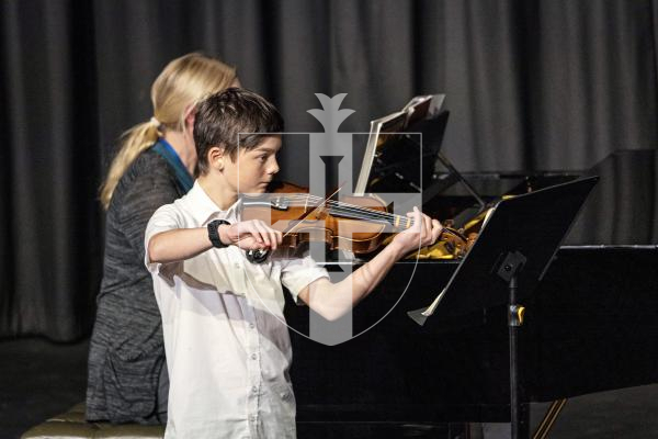 Picture by Sophie Rabey.  06-03-25.  Guernsey Eisteddfod 2025 at Beau Sejour. 
Thursday 6th March - Afternoon Session.  Class M042.  Violin Under 14.  (H De La Mare Cup).
Paul Friedrich - Take Five