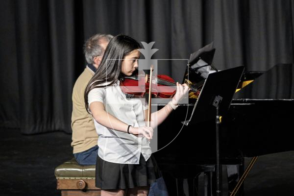 Picture by Sophie Rabey.  06-03-25.  Guernsey Eisteddfod 2025 at Beau Sejour. 
Thursday 6th March - Afternoon Session.  Class M042.  Violin Under 14.  (H De La Mare Cup).
Alexia Nascimento - El Choclo