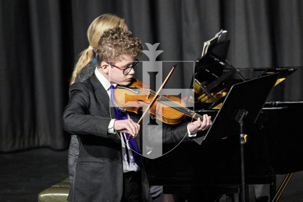 Picture by Sophie Rabey.  06-03-25.  Guernsey Eisteddfod 2025 at Beau Sejour. 
Thursday 6th March - Afternoon Session.  Class M042.  Violin Under 14.  (H De La Mare Cup).
Ethan Torode (ADDED - NOT IN PROGRAMME)