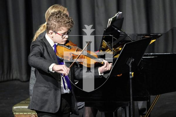 Picture by Sophie Rabey.  06-03-25.  Guernsey Eisteddfod 2025 at Beau Sejour. 
Thursday 6th March - Afternoon Session.  Class M042.  Violin Under 14.  (H De La Mare Cup).
Ethan Torode (ADDED - NOT IN PROGRAMME)