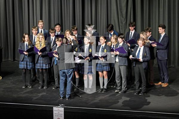 Picture by Sophie Rabey.  06-03-25.  Guernsey Eisteddfod 2025 at Beau Sejour. 
Thursday 6th March - Afternoon Session.  Class M212.  Choirs Secondary School Age.  (The Crystal James Cup).
Elizabeth College Chapel Choir - For The Fallen and Autumn Leaves.