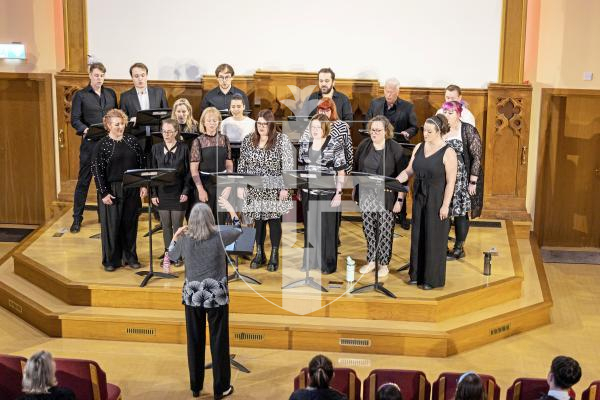 Picture by Sophie Rabey.  09-03-25.   Guernsey Eisteddfod 2025 at Capelles Church. 
Sunday 9th March - Afternoon Session.  Class M160 CHOIRS, SACRED SONGS OVER 18 (The Jane Laine Memorial Trophy).
The Accidentals (Conductor: Marilyn Pugh)