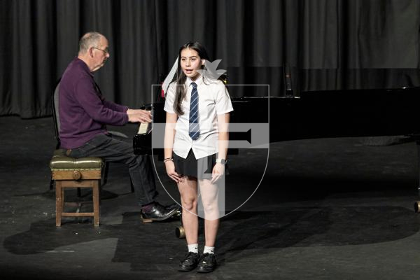 Picture by Sophie Rabey.  10-03-25.  Guernsey Eisteddfod 2025 at Beau Sejour. 
Monday 10th March - Afternoon Session.  
Class M144 - FOLK SOLO 12 TO UNDER 15 YEARS (The Gordon A Elliot Memorial Cup).
Alexia Nascimento - All Through The Night
