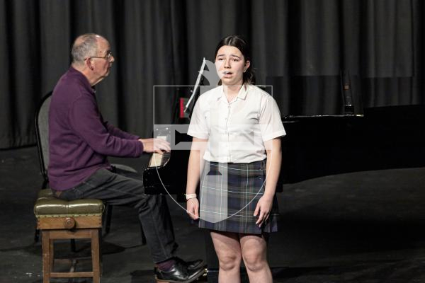 Picture by Sophie Rabey.  10-03-25.  Guernsey Eisteddfod 2025 at Beau Sejour. 
Monday 10th March - Afternoon Session.  
Class M144 - FOLK SOLO 12 TO UNDER 15 YEARS (The Gordon A Elliot Memorial Cup).
Isamara Fernandes - Santa Lucia