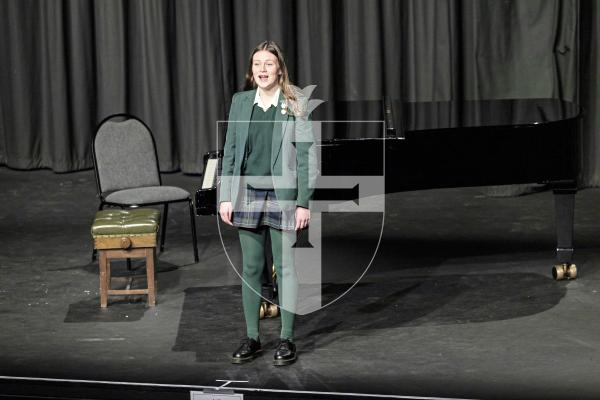 Picture by Sophie Rabey.  10-03-25.  Guernsey Eisteddfod 2025 at Beau Sejour. 
Monday 10th March - Afternoon Session.  
Class M145 - FOLK SOLO 15 TO UNDER 18 YEARS.
Florence Glynn-Riley - O Can Ye Sew Cushions
