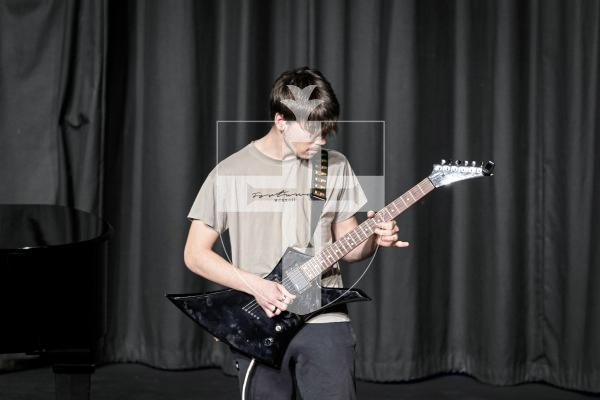 Picture by Sophie Rabey.  10-03-25.  Guernsey Eisteddfod 2025 at Beau Sejour. 
Monday 10th March - Afternoon Session.  
Class M068 - ELECTRIC GUITAR – OPEN (The Rock God Award\0
Dio Hamilton - The Trooper