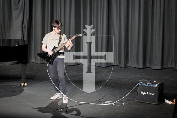Picture by Sophie Rabey.  10-03-25.  Guernsey Eisteddfod 2025 at Beau Sejour. 
Monday 10th March - Afternoon Session.  
Class M068 - ELECTRIC GUITAR – OPEN (The Rock God Award\0
Dio Hamilton - The Trooper
