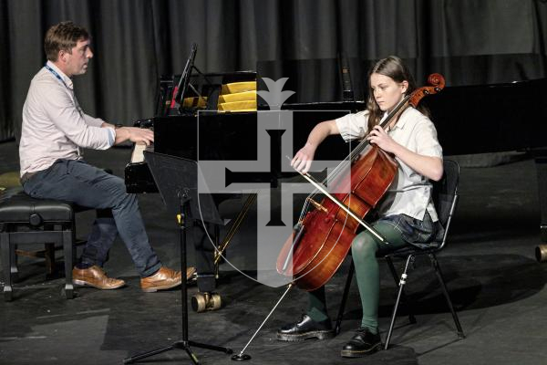 Picture by Sophie Rabey.  10-03-25.  Guernsey Eisteddfod 2025 at Beau Sejour. 
Monday 10th March - Afternoon Session.  
Class M055 - CELLO UNDER 16 (The Martin Thomas Cup)
Florence Glynn-Riley - Serenade