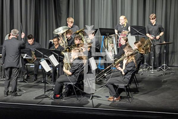 Picture by Sophie Rabey.  11-03-25.  Guernsey Eisteddfod 2025 at Beau Sejour. 
Tuesday 11th March - Evening Session.  
Class M103 -BRASS ENSEMBLE UNDER 18 (The James Hatton Trophy)
Guernsey Music Centre Youth Brass Band - Little Suite for Brass.