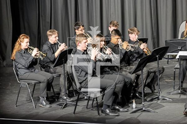 Picture by Sophie Rabey.  11-03-25.  Guernsey Eisteddfod 2025 at Beau Sejour. 
Tuesday 11th March - Evening Session.  
Class M103 -BRASS ENSEMBLE UNDER 18 (The James Hatton Trophy)
Guernsey Music Centre Youth Brass Band - Little Suite for Brass.